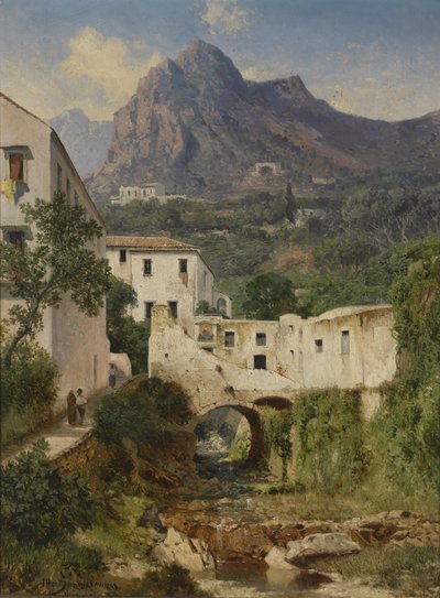 Mühltal bei Amalfi von Albert August Zimmermann